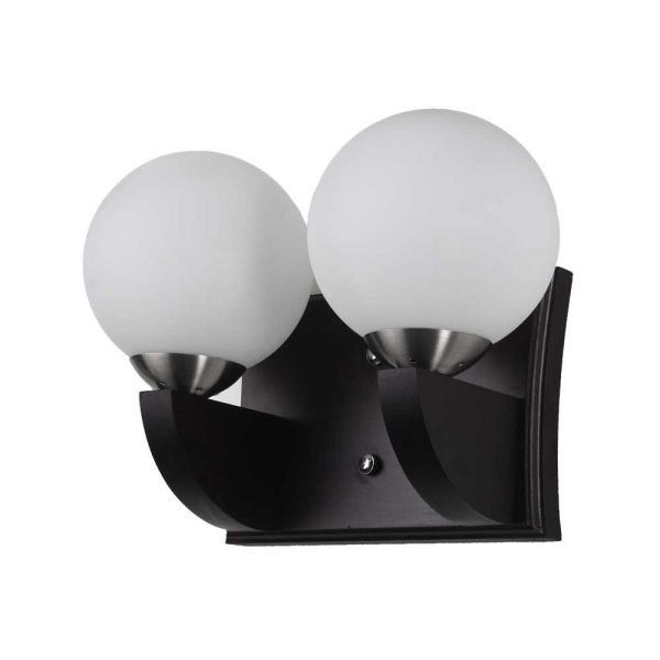 LEARC Designer Lighting Contemporary Glass Metal Wood Wall Light WL1538