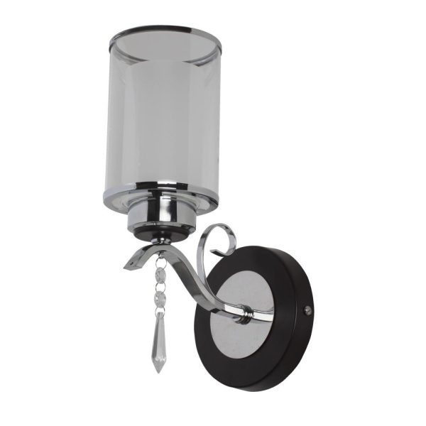 LEARC Designer Lighting Contemporary Glass Metal Wood Wall Light WL2103