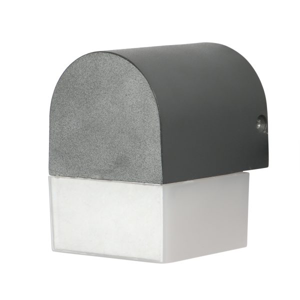 SUPERSCAPE Exterior 5 watt Wall Light LED grey one way up or  down with top branded LED  and driver and acrylic warm white WL2286