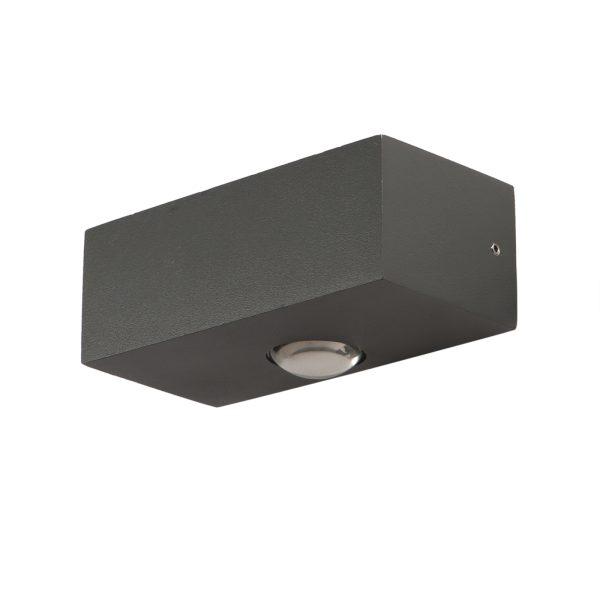 SUPERSCAPE Exterior Wall Light LED grey finish up down 2 watt (2*1) with top branded LED  and high quality LED driver 3K WL2293