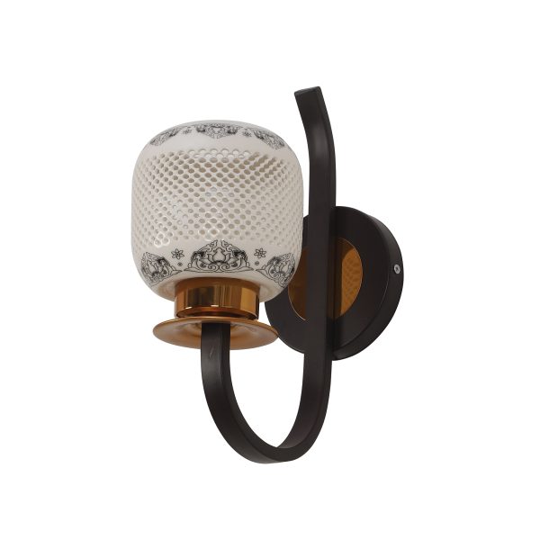 LEARC Designer Lighting Wrought Iron Rustic Finish Wall Light WL2371