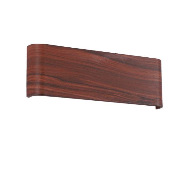 LEARC LED Lighting aluminium die cast premium wood finish 8 watt LED wall highlighter with yellow light  WL2488