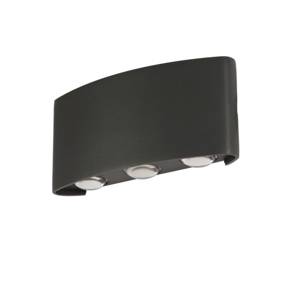 SUPERSCAPE multicolour Exterior Wall Light LED grey finish up down 18 watt (6*3) with top branded LED  and high quality LED driver WL2545
