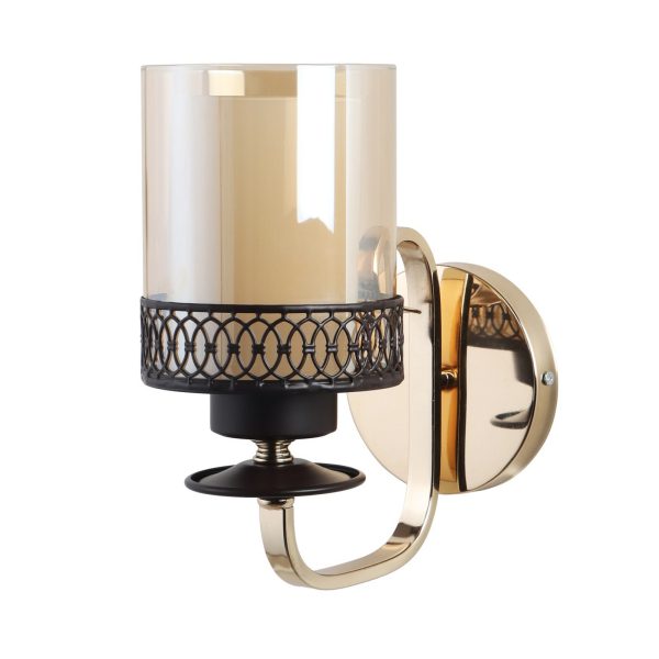 LEARC Designer Lighting Wrought Iron Rustic Finish Wall Light WL2697