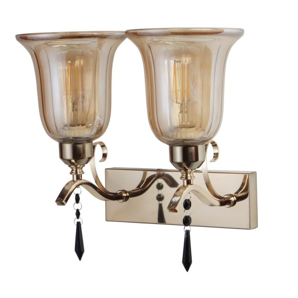 LEARC Designer Lighting Golden Finish Wall Light WL2718