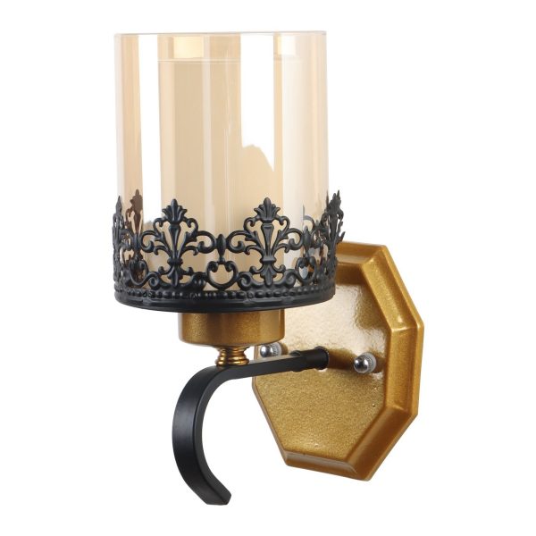 LEARC Designer Lighting Wrought Iron Rustic Finish Wall Light WL2729