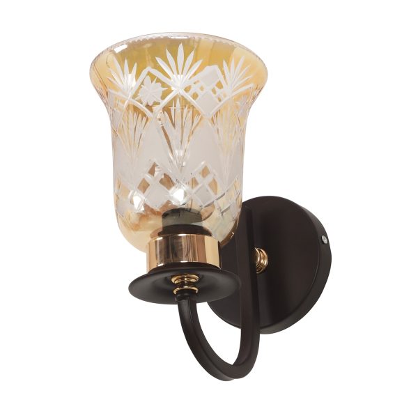 LEARC Designer Lighting Wrought Iron Rustic Finish Wall Light WL2903