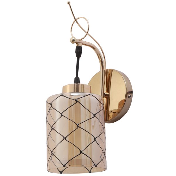 LEARC Designer Lighting Golden Finish Wall Light WL2989