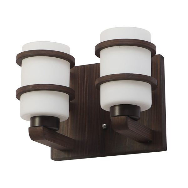 LEARC Designer Lighting Contemporary Glass Metal Wood Wall Light WL2946