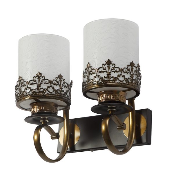 LEARC Designer Lighting Wrought Iron Rustic Finish Wall Light WL2958