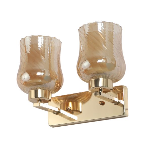 LEARC Designer Lighting Golden Finish Wall Light WL3022