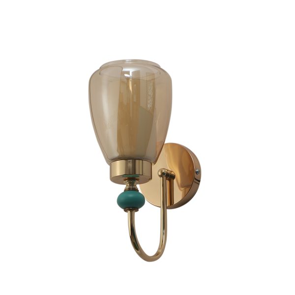 LEARC Designer Lighting Golden Finish Wall Light WL3043