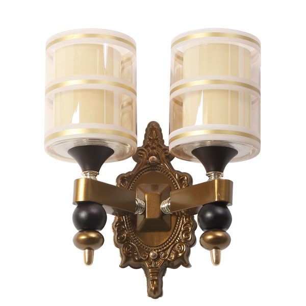 LEARC Designer Lighting  ANTIQUE BRASS FINISH WALL LIGHT WL3072