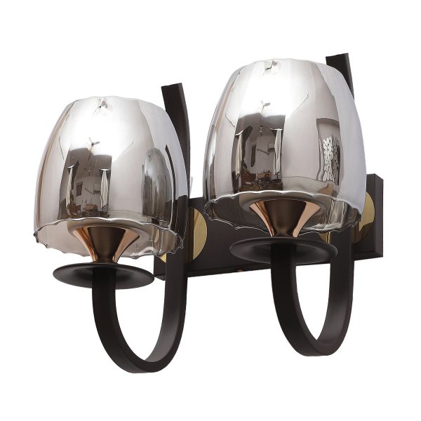 LEARC Designer Lighting  WROUGHT IRON RUSTIC FINISH WALL LIGHT WL3184