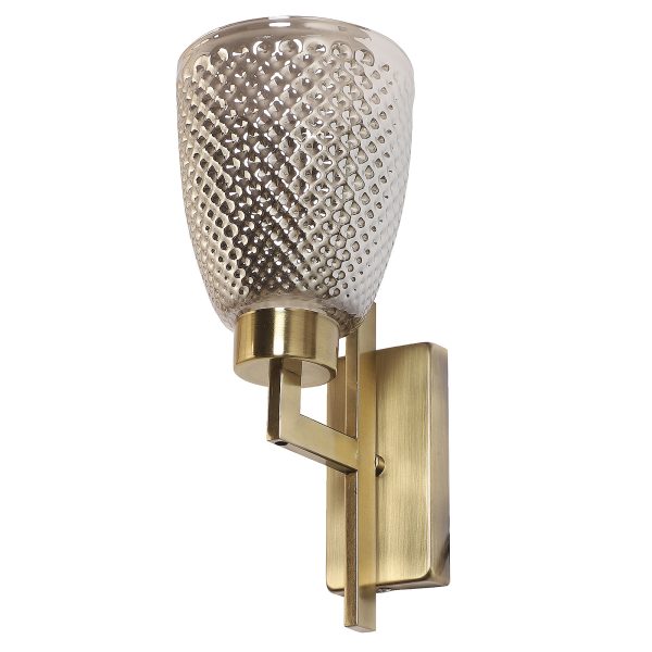 LEARC Designer Lighting ANTIQUE BRASS FINISH WALL LIGHT WL3187