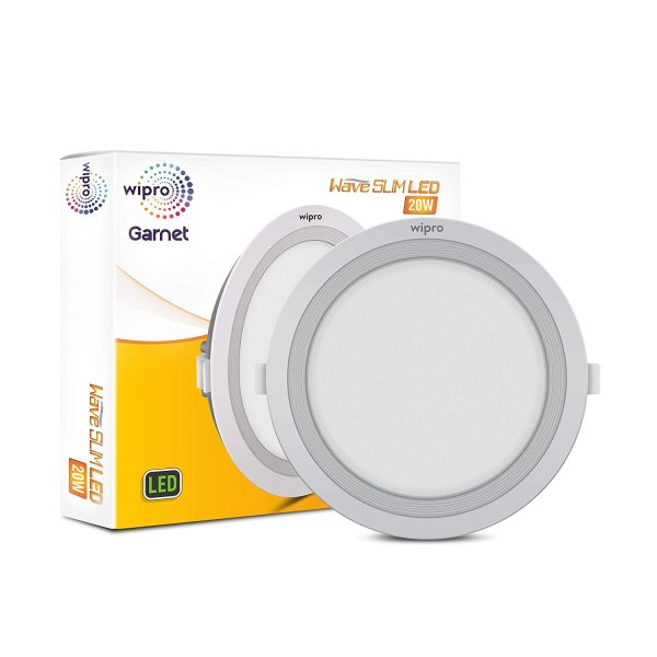 Wipro Garnet Wave Slim 20 watt Round Panel Light 4000K WP1014