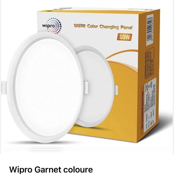 WIPRO GARNET DG31000, 10 WATT ROUND COLOUR CHANGING PANEL WP1202