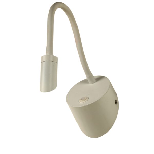 LEARC Led Lighting power coated white finish Bed Side Light Switched warm white yellow X2018-WW