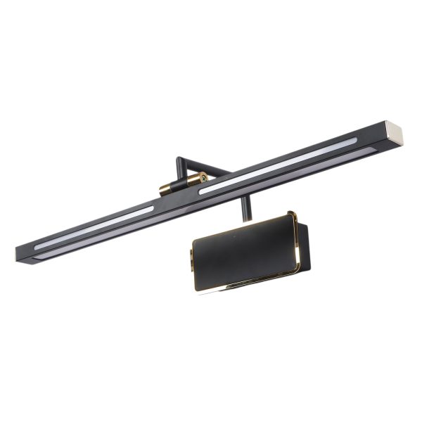 LEARC 12 watt 20 inch black gold finish colour changing 3 in 1 LED picture light ZH3194