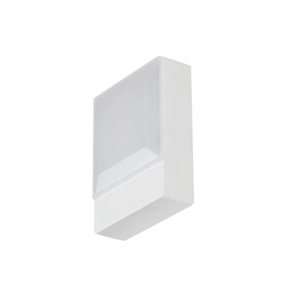 LEARC LED Lighting aluminium die cast powder coated white finish 9 watt square LED Wall Light with white light WL2228
